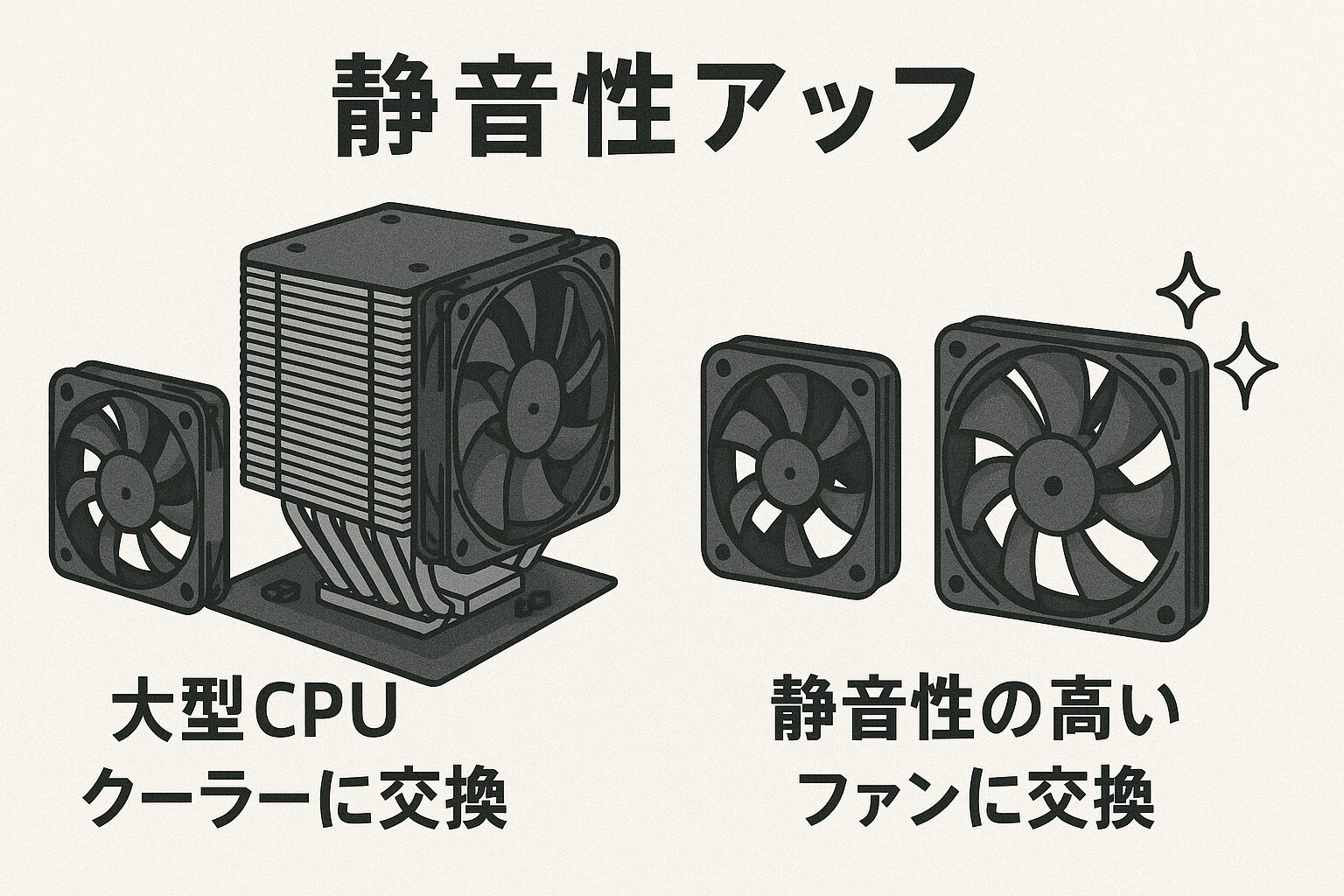 静音性アップの方法